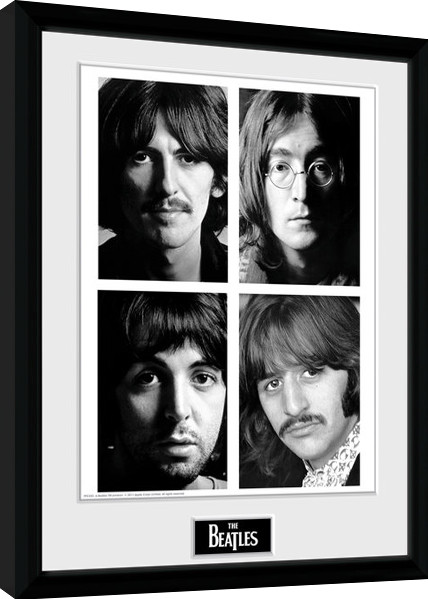Κορνιζαρισμένη αφίσα The Beatles - White Album
