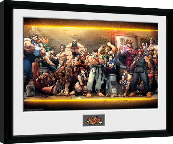 Κορνιζαρισμένη αφίσα Street Fighter - Characters