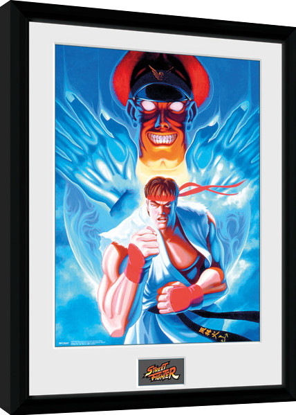 Poster emoldurado Street Fighter - Ryu and Bison