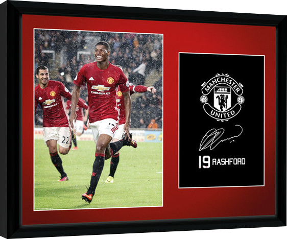 Κορνιζαρισμένη αφίσα Manchester United - Rashford 16/17
