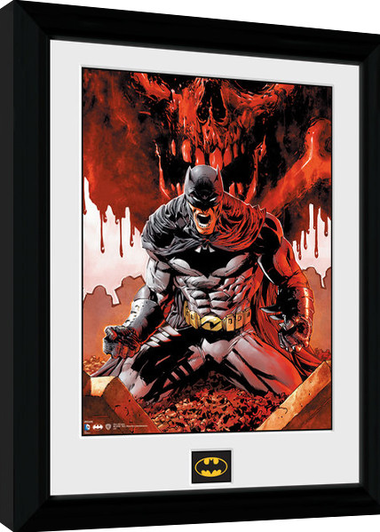 Framed Poster Batman Comic - Seeing Red