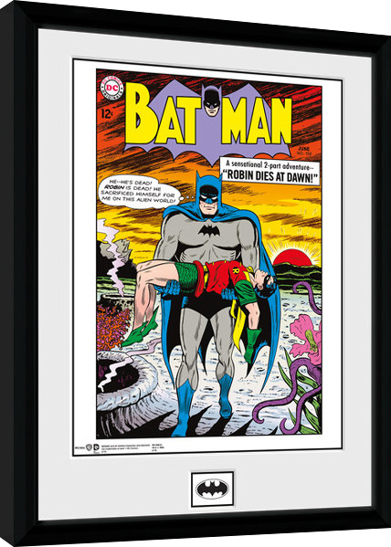 Poster emoldurado Batman Comic - Robin Dies At Dawn