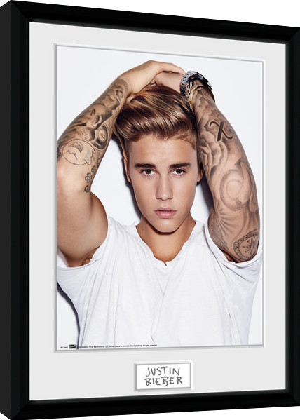 Κορνιζαρισμένη αφίσα Justin Bieber - Hair