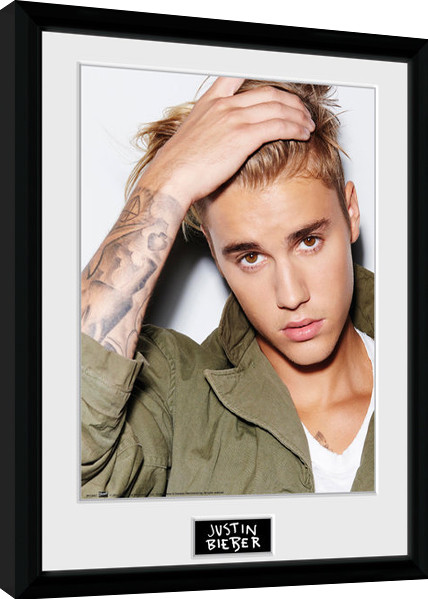 Uokvirjen plakat Justin Bieber - Green Jacket
