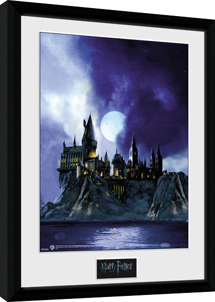 Framed poster Harry Potter - Hogwarts Painted