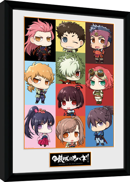 Κορνιζαρισμένη αφίσα Kabaneri of the Iron Fortress - Chibi