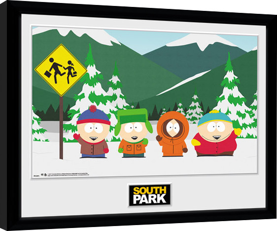 Κορνιζαρισμένη αφίσα South Park - Group