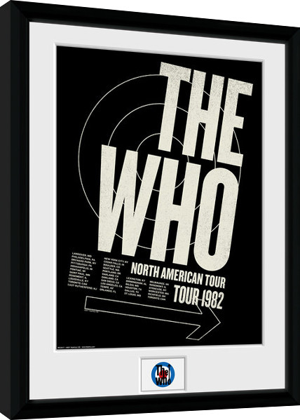 Κορνιζαρισμένη αφίσα The Who - Tour 82