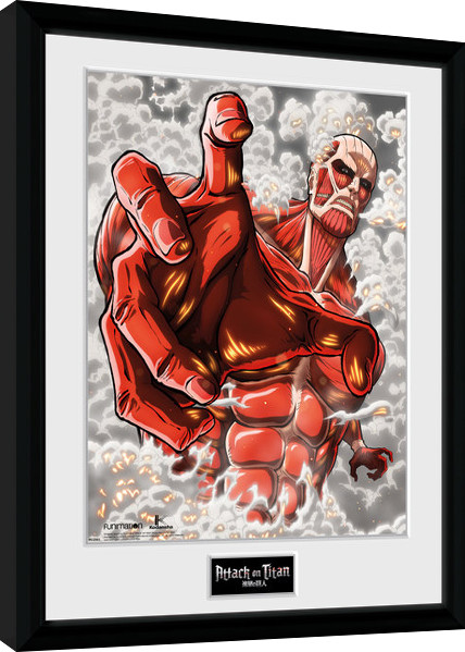 Κορνιζαρισμένη αφίσα Attack On Titan Season 2 - Colossus Titan