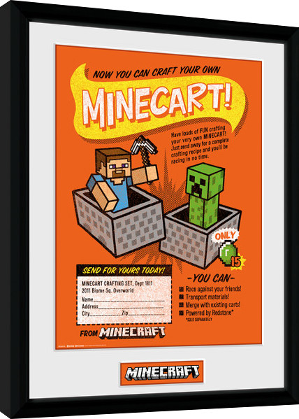 Κορνιζαρισμένη αφίσα Minecraft - Craft Your Own Minecraft
