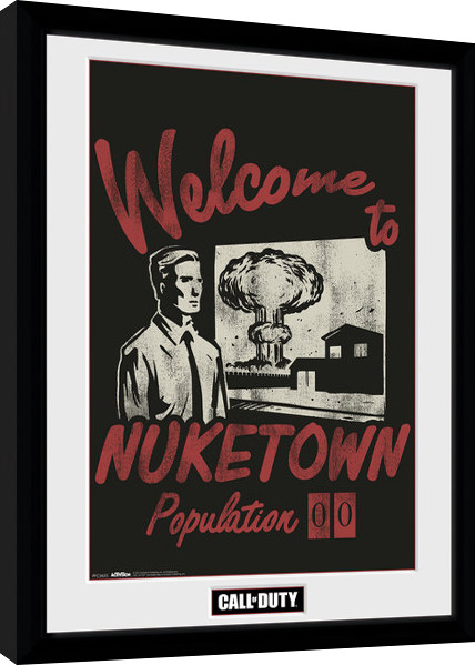 Κορνιζαρισμένη αφίσα Call of Duty - Welcome to Nuketown