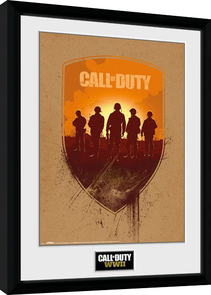 Κορνιζαρισμένη αφίσα Call of Duty WWII - Shield