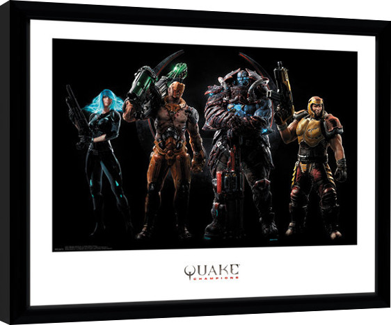 Κορνιζαρισμένη αφίσα Quake Champions - Group