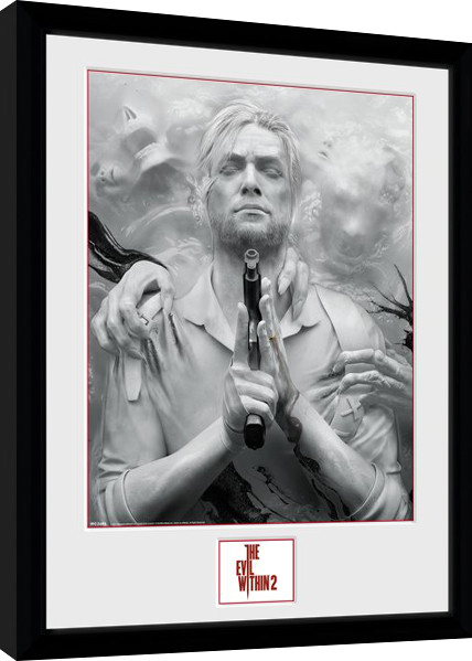 Κορνιζαρισμένη αφίσα The Evil Within 2 - Key Art