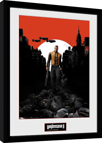 Framed Poster Wolfenstein 2 - Key Art