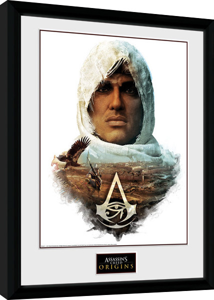 Poster emoldurado Assassins Creed Origins - Head