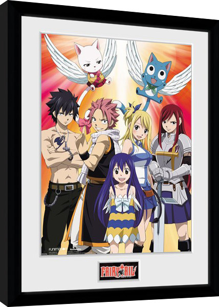 Κορνιζαρισμένη αφίσα Fairy Tail - Season 2 Key Art