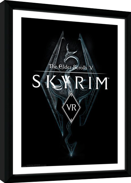 Рамкиран плакат Skyrim - VR Game Cover