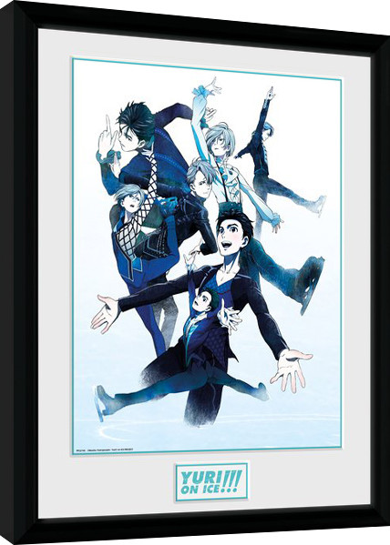 Poster emoldurado Yuri On Ice - Characters Skate