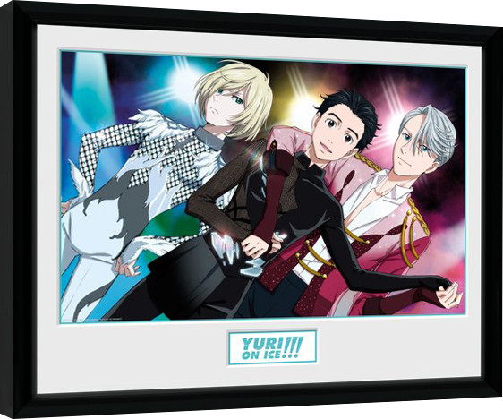 Framed poster Yuri On Ice - Trio