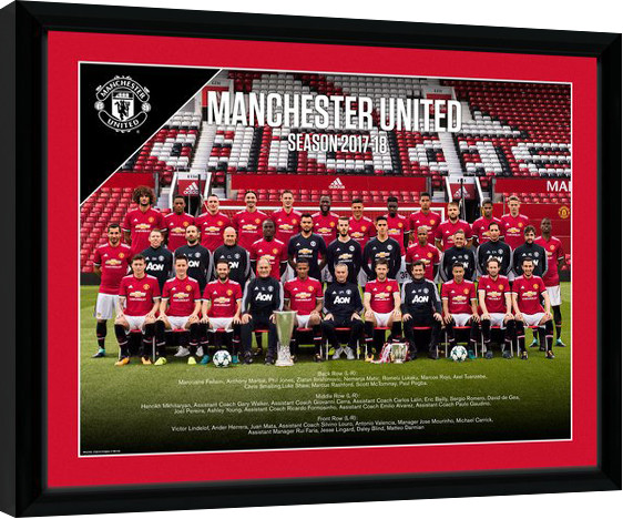 Κορνιζαρισμένη αφίσα Manchester United - Team Photo 17/18