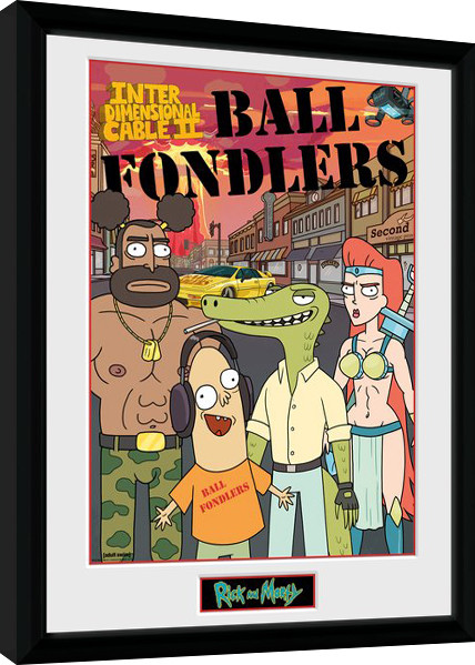 Κορνιζαρισμένη αφίσα Rick and Morty - Ball Fondlers