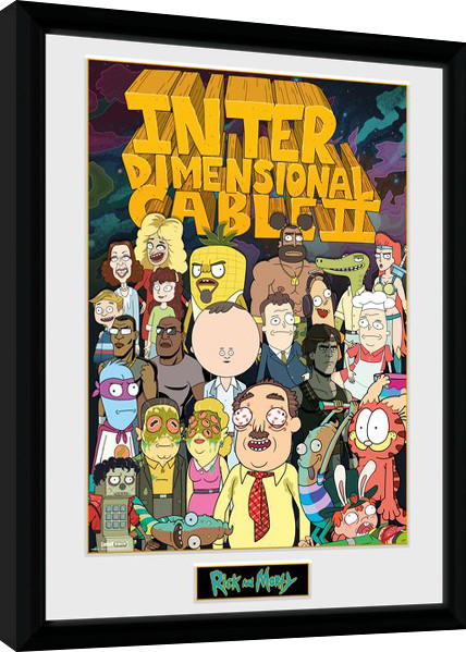 Framed poster Rick and Morty - Interdimentional Rick