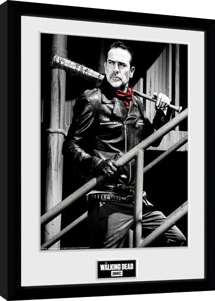 Poster emoldurado The Walking Dead - Negan Stairs