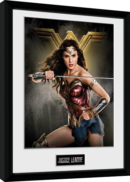Κορνιζαρισμένη αφίσα Gerechtigkeitsliga - Wonder Woman Solo
