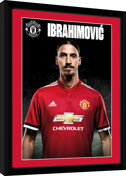 Κορνιζαρισμένη αφίσα Manchester United - Zlatan Stand 17/18