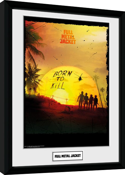 Kehystetty juliste Full Metal Jacket - Born To Kill