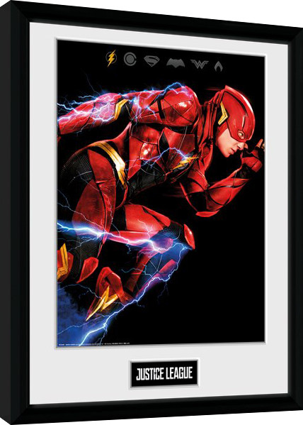 Poster emoldurado Justice League - Movie Flash