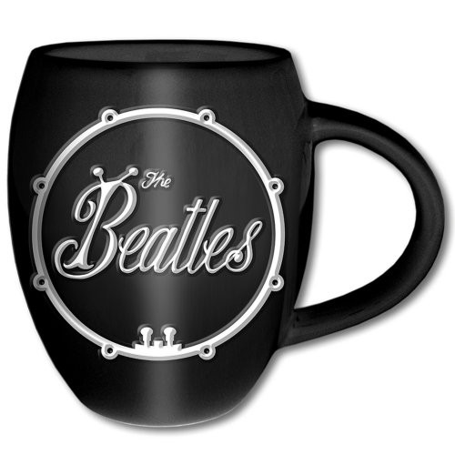Κούπα The Beatles – White On Black Bug Logo Oval