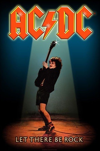 Textile Poster AC/DC – Let There Be Rock