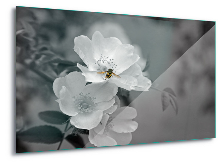 Glass Art Bee Blossom