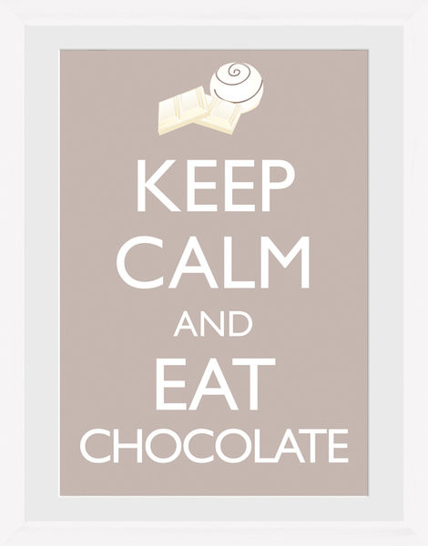 Framed Poster Keep Calm and Eat Chocolate