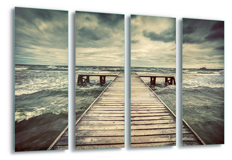 Γυάλινη τέχνη Stormy Pier