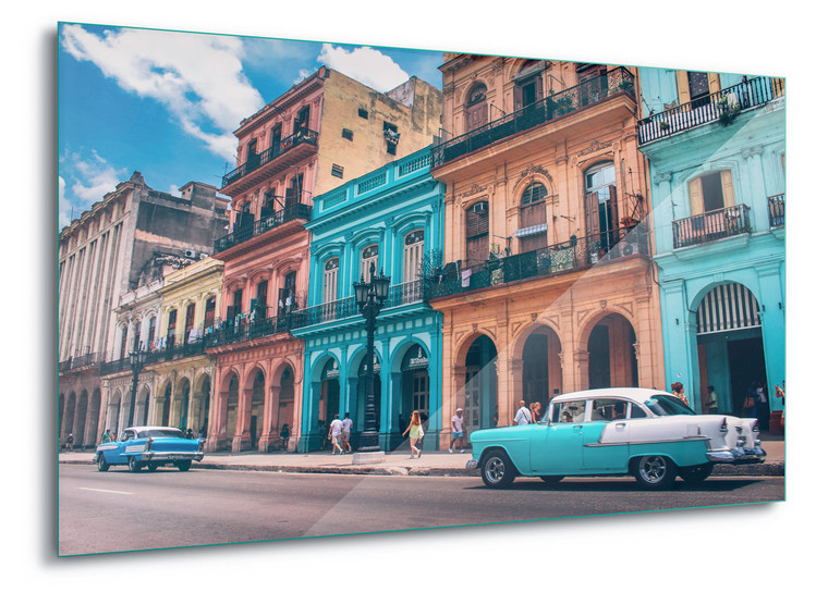 Havanna Retro Steklena slika