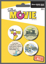 Σετ κονκάρδες THE SIMPSONS MOVIE - environmentaly