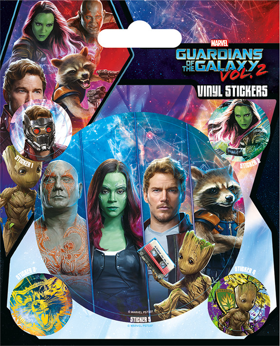 Αυτοκόλλητα Guardians of the Galaxy Vol. 2 - Team