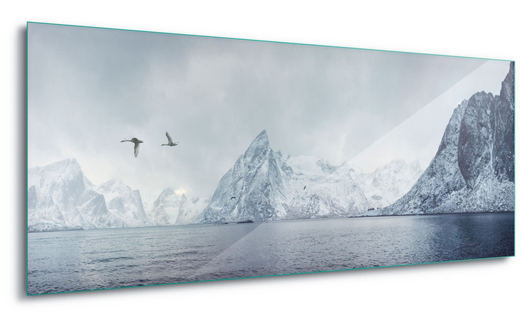 Glass Art Arctic Flight