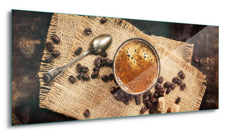 Принт стъкло Hot Coffee