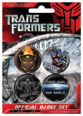 Conjunto de crachás TRANSFORMERS - War