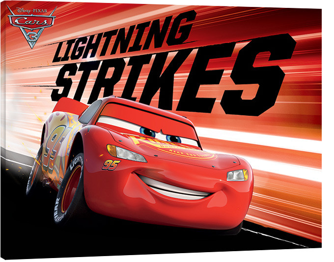 Canvas-taulu Autot 3 - Lightning Strikes