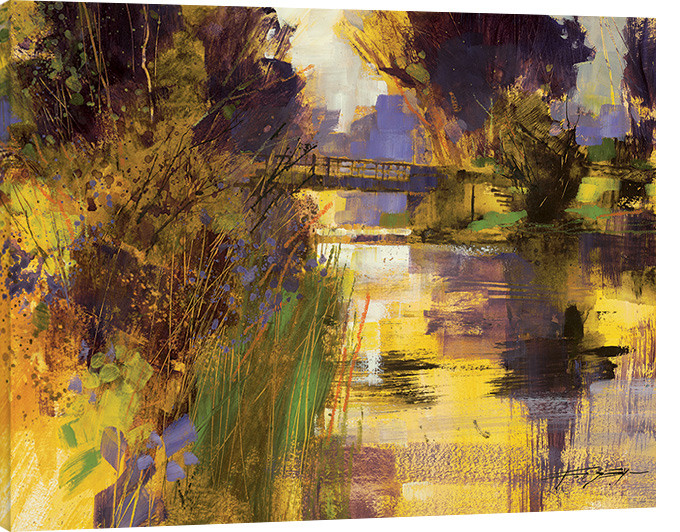 Принти на полотні Chris Forsey - Bridge & Glowing Light