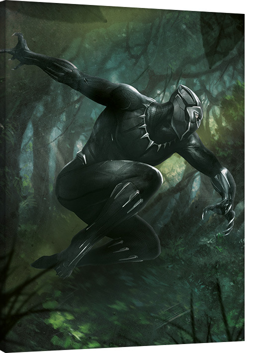 Принти на полотні Black Panther - Forest Chase