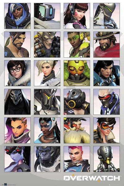 Плакат Overwatch - Character Portraits