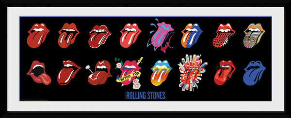 Κορνιζαρισμένη αφίσα The Rolling Stones - Tongues (Bravado)