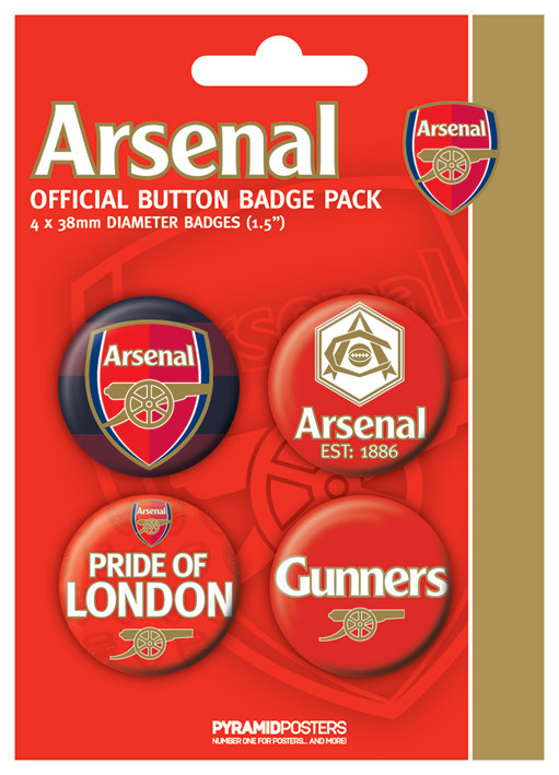 Σετ κονκάρδες ARSENAL FC - pride