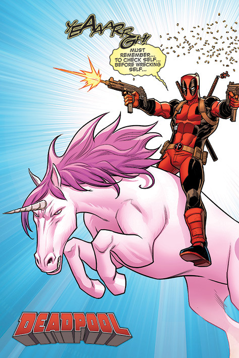 Плакат Deadpool - Unicorn